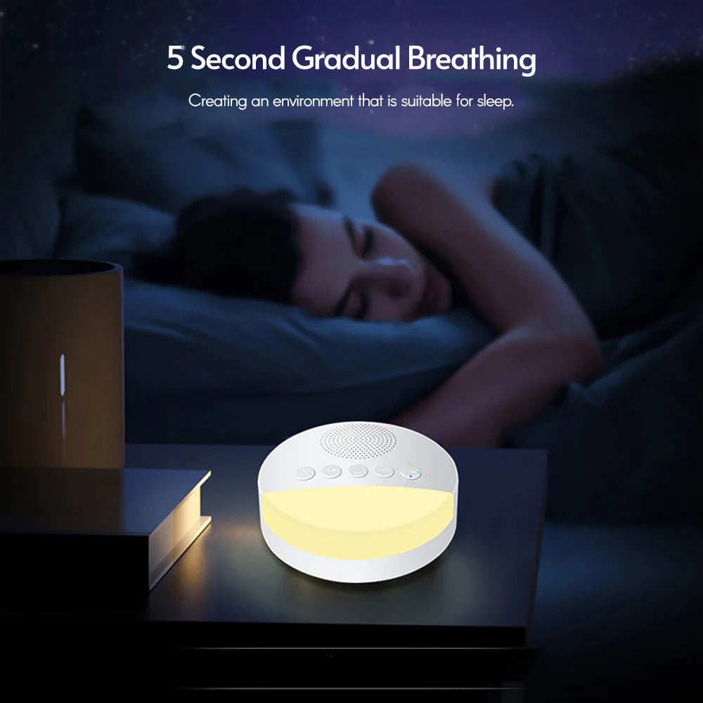 LittleMaylah™ Baby White Noise Machine with Night Light & Timer