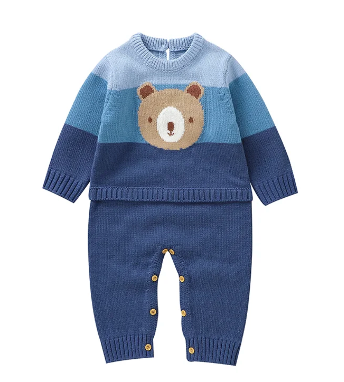 LittleMaylah™ Winter Baby Bear Jumpsuit