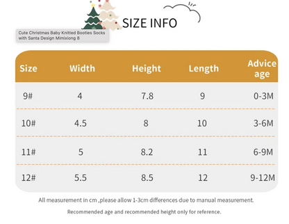 LittleMaylah™ Christmas Baby Knitted Booties