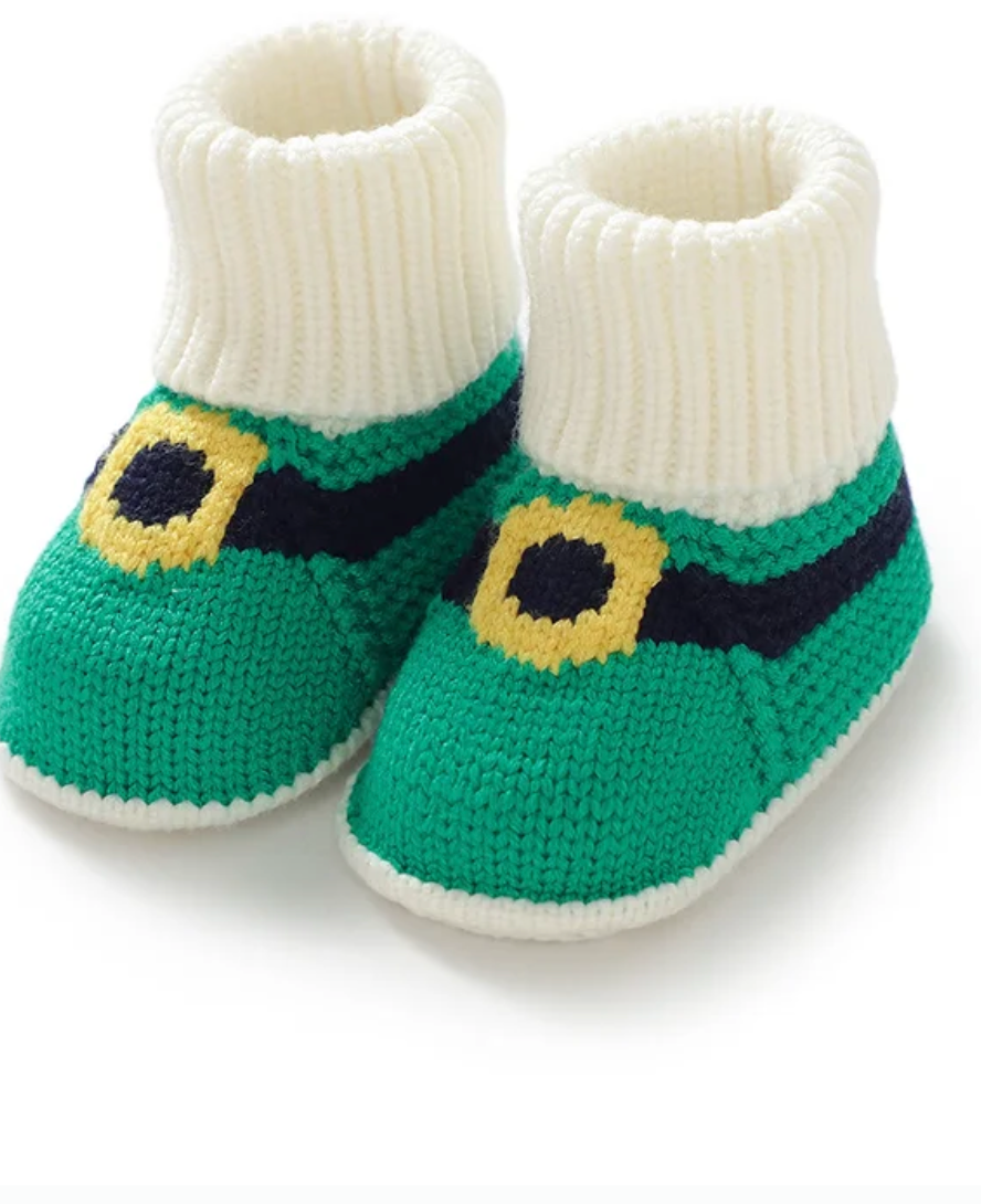 LittleMaylah™ Christmas Baby Knitted Booties