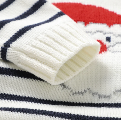 LittleMaylah™ Baby Santa Claus Striped Romper