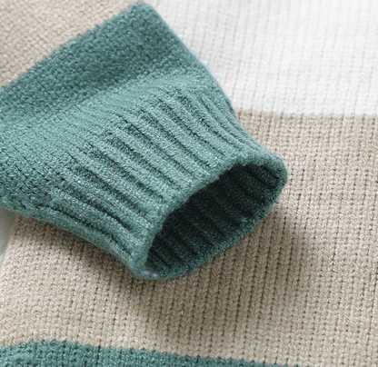 LittleMaylah™ Baby Patchwork Sweater & Pant Set