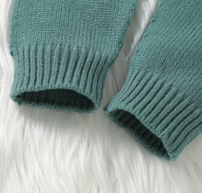 LittleMaylah™ Baby Patchwork Sweater & Pant Set