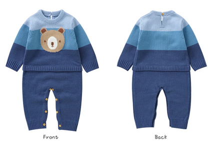 LittleMaylah™ Winter Baby Bear Jumpsuit