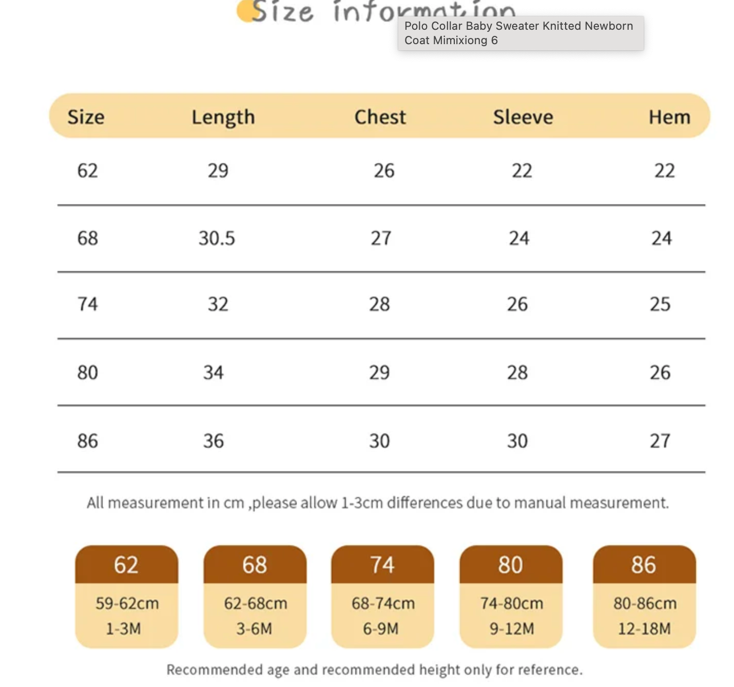 LittleMaylah™ Polo Collar Knitted Baby Sweater