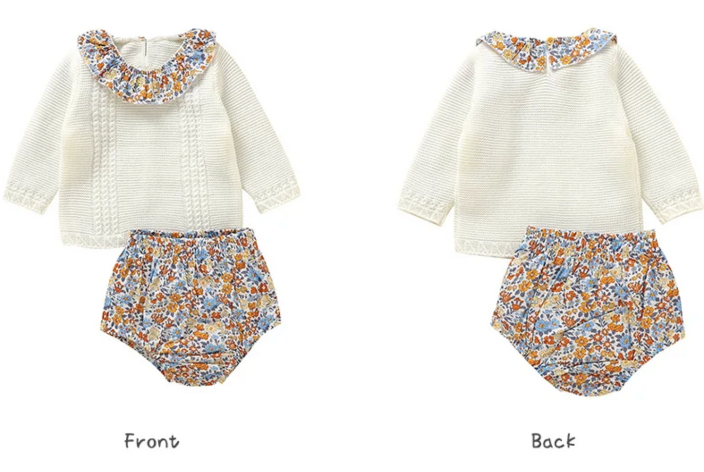 LittleMaylah™ Knitted Baby Sweater & Pants Set