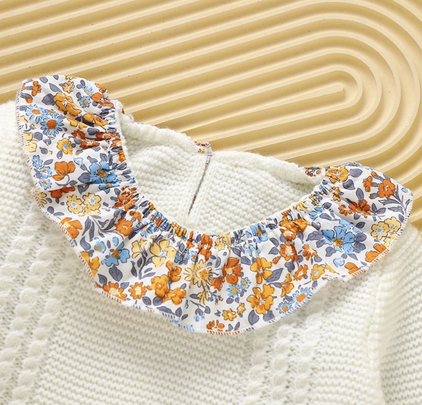 LittleMaylah™ Knitted Baby Sweater & Pants Set