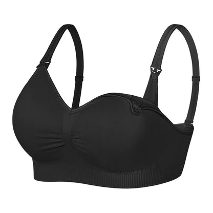 New Wireless Front Open Nursing Bra Soft Lace Breathable Seamless Maternity Breastfeeding Bras Maternal Support For Pregnant