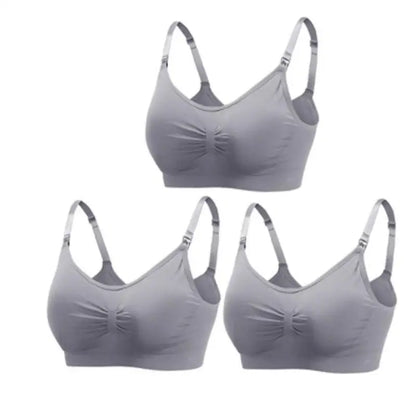 LittleMaylah™ Maternity Nursing Bra – Wirefree, Breathable & Easy-Access Breastfeeding Support (1/3pcs)