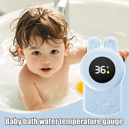 LittleMaylah™ JUSTLANG Blue Seal Baby Bathtub LED Thermometer – Floating Waterproof Temperature Sensor