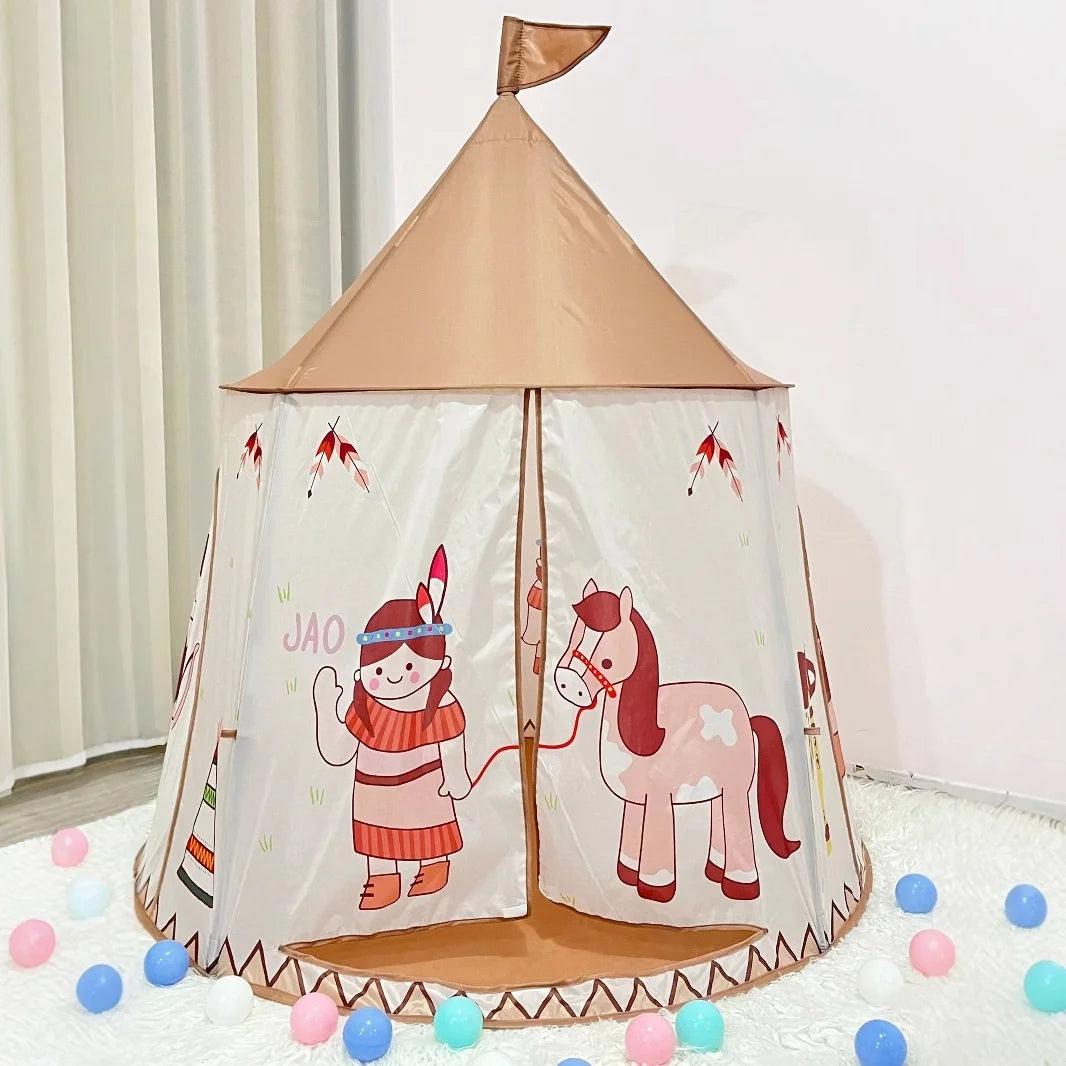 LittleMaylah™ Pop-Up Playhouse Tent – Mushroom Princess Teepee for Kids
