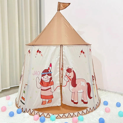 LittleMaylah™ Pop-Up Playhouse Tent – Mushroom Princess Teepee for Kids