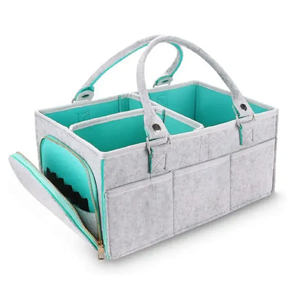 LittleMaylah™ Children's Felt Diaper Storage Bag Baby Miscellaneous Toys Diapers Large Capacity Felt Diaper Bag