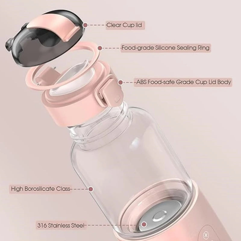 Portable Electric Baby Bottle Warmer USB Rechargeable 5200mAh/15000mAh Soak Formula Milk Instant Wireless Bottle Heater Travel