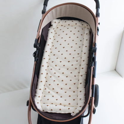 Baby Stroller Seat Cushion Soft Mattress Kids Pushchair Car Mat Stroller Accessories Cotton Thickened Four Seasons Baby Cart Mat