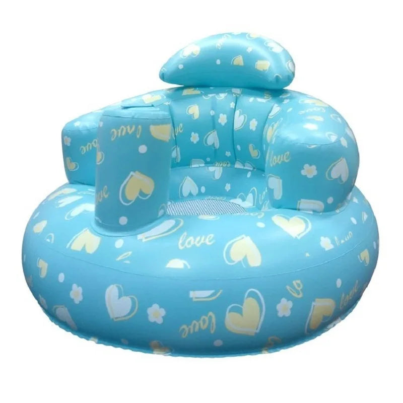 Baby Inflatable Seat for Babies 3-36 Month Built in Air Pump Infant Back Support Sofa Toddler Chair for SittingUp Baby Bath Seat