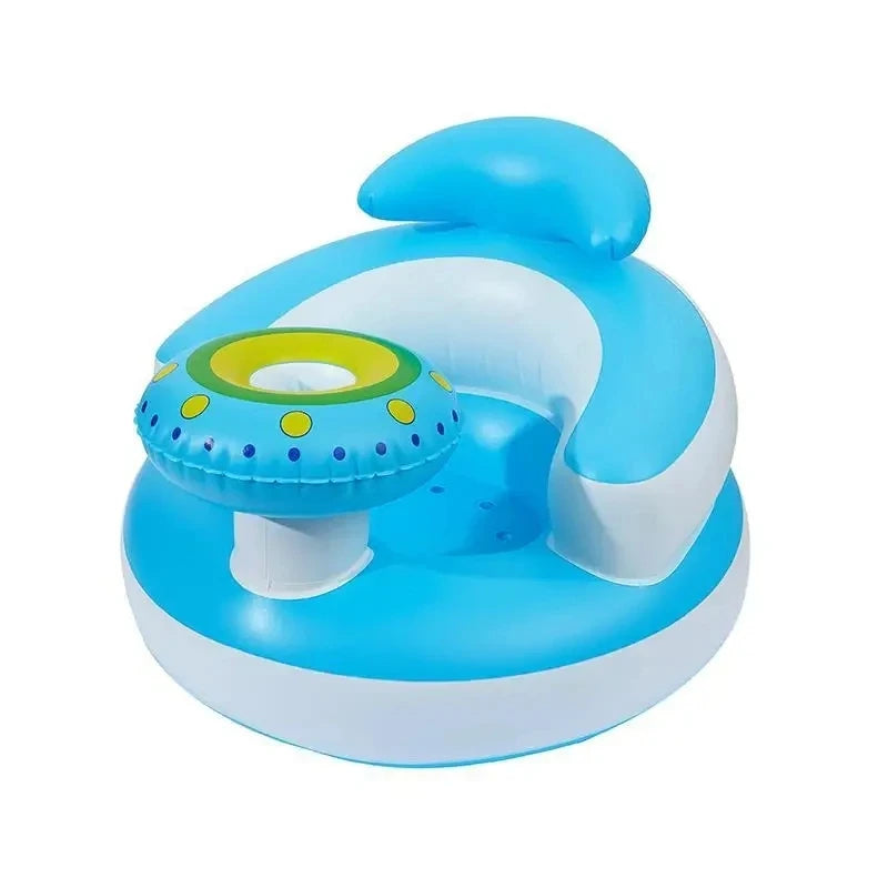 Baby Inflatable Seat for Babies 3-36 Month Built in Air Pump Infant Back Support Sofa Toddler Chair for SittingUp Baby Bath Seat