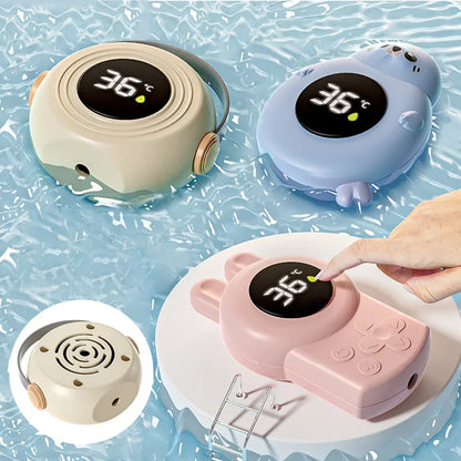 LittleMaylah™ JUSTLANG Blue Seal Baby Bathtub LED Thermometer – Floating Waterproof Temperature Sensor