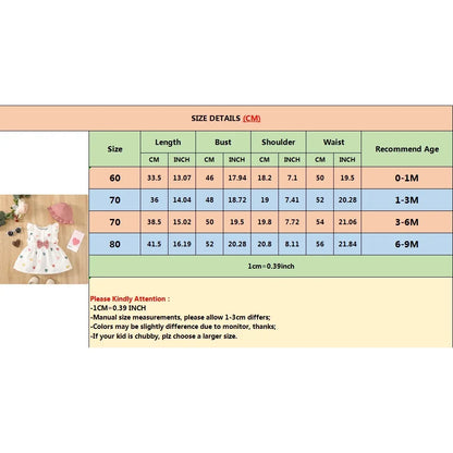 LittleMaylah™ 2-Piece Newborn Baby Girl Dress Set – Sleeveless Love Print Dress with Matching Hat