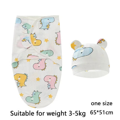LittleMaylah™ Newborn Swaddle & Hat Set (0–6M)