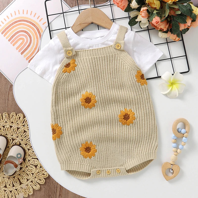 LittleMaylah™ Sleeveless Knitted Baby Bodysuit