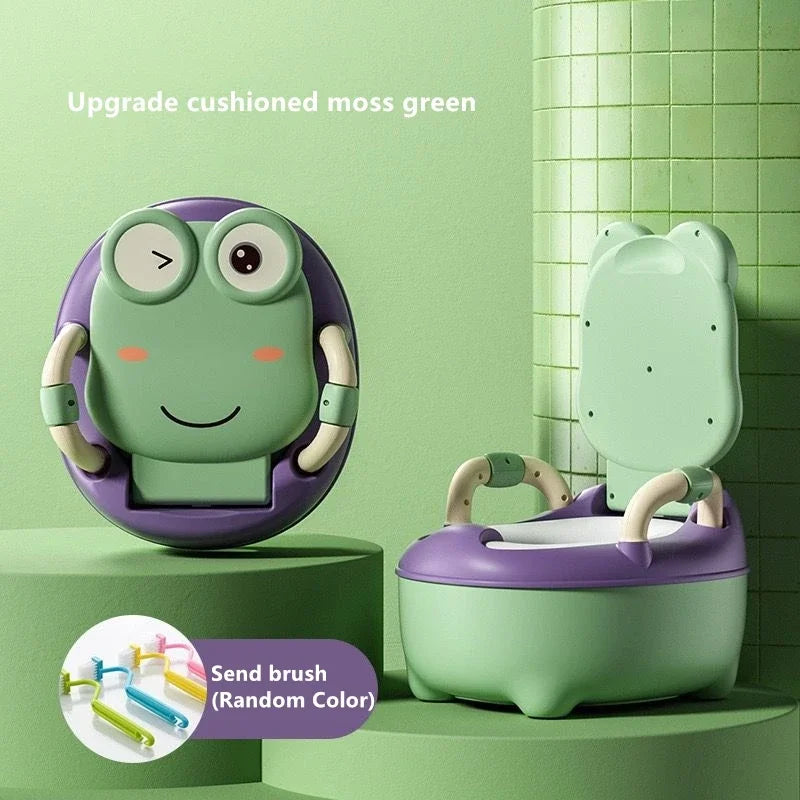 LittleMaylah™ Cartoon Frog Baby Potty Seat – Portable Children’s Toilet Training Seat & Travel Potty