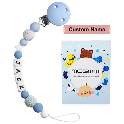 TYRY.HU Silicone Beads Supports Customized English Letter Names Please make a note or contact the seller before placing an order