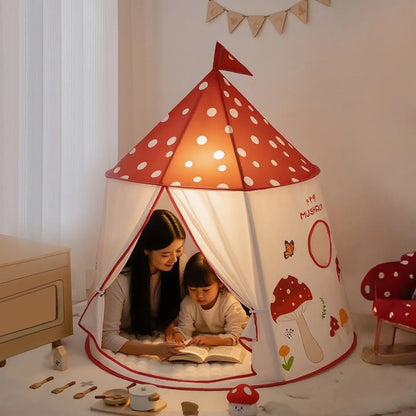 LittleMaylah™ Pop-Up Playhouse Tent – Mushroom Princess Teepee for Kids