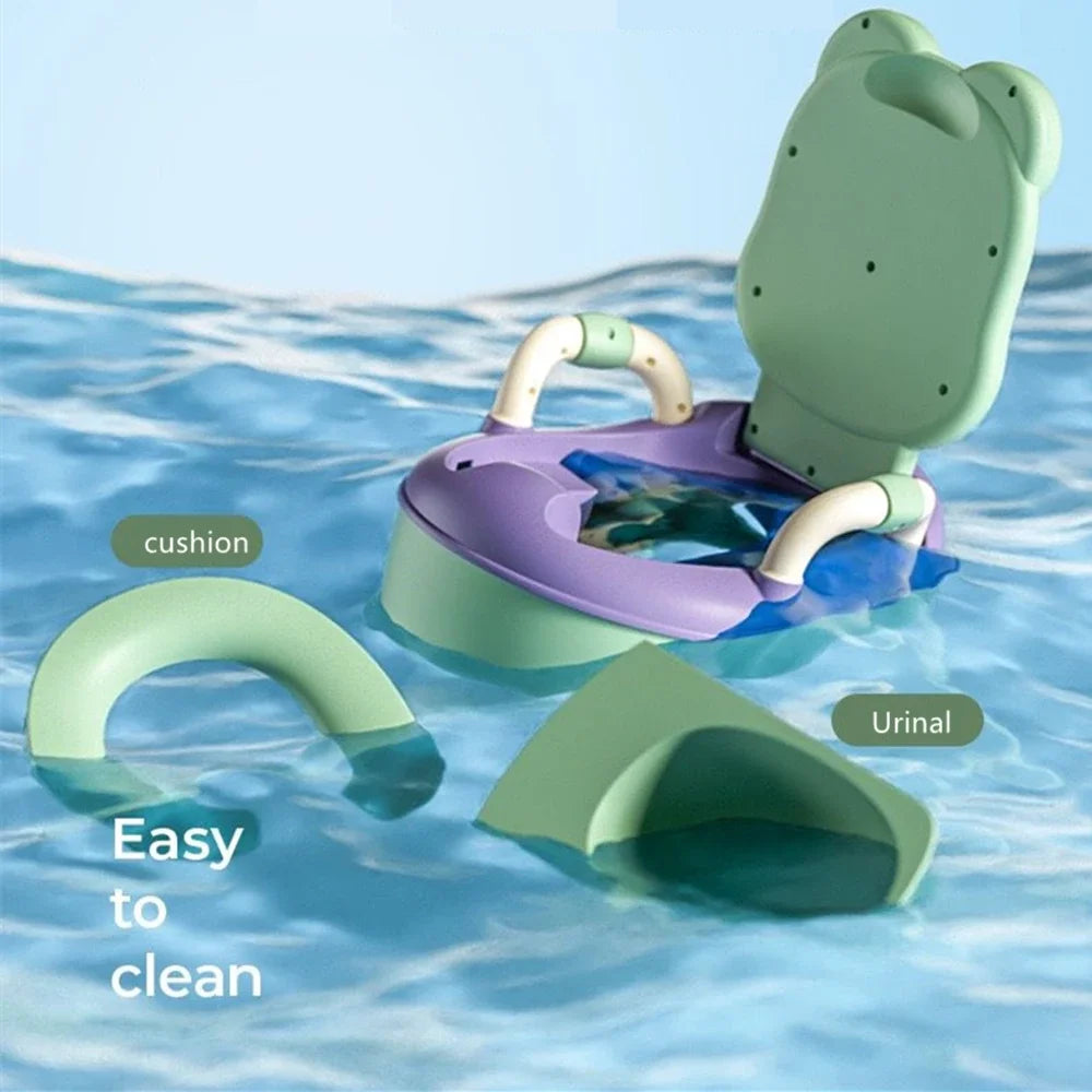 LittleMaylah™ Cartoon Frog Baby Potty Seat – Portable Children’s Toilet Training Seat & Travel Potty