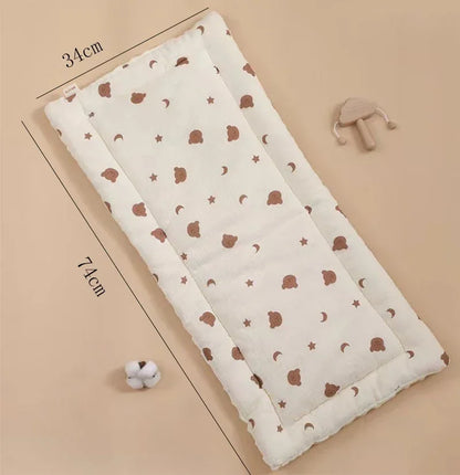 Baby Stroller Seat Cushion Soft Mattress Kids Pushchair Car Mat Stroller Accessories Cotton Thickened Four Seasons Baby Cart Mat