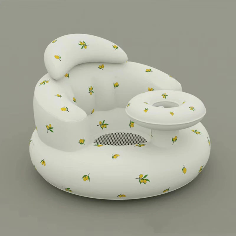 Baby Inflatable Seat for Babies 3-36 Month Built in Air Pump Infant Back Support Sofa Toddler Chair for SittingUp Baby Bath Seat