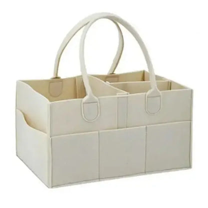 LittleMaylah™ Children's Felt Diaper Storage Bag Baby Miscellaneous Toys Diapers Large Capacity Felt Diaper Bag