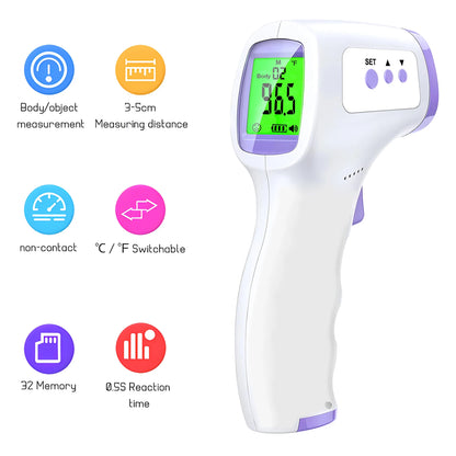 LittleMaylah™ Non-Contact Infrared Thermometer – Fast & Accurate Forehead Temperature Reader for Babies & Adults