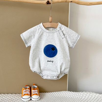 LittleMaylah™ Newborn Baby Bodysuit – Cotton Triangle Romper with Plush Letter Design (0–18M)