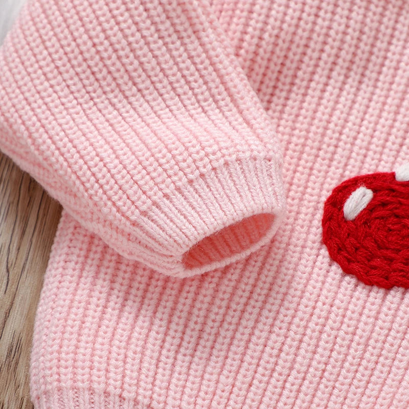 LittleMaylah™ Baby Cherry Knit Sweater
