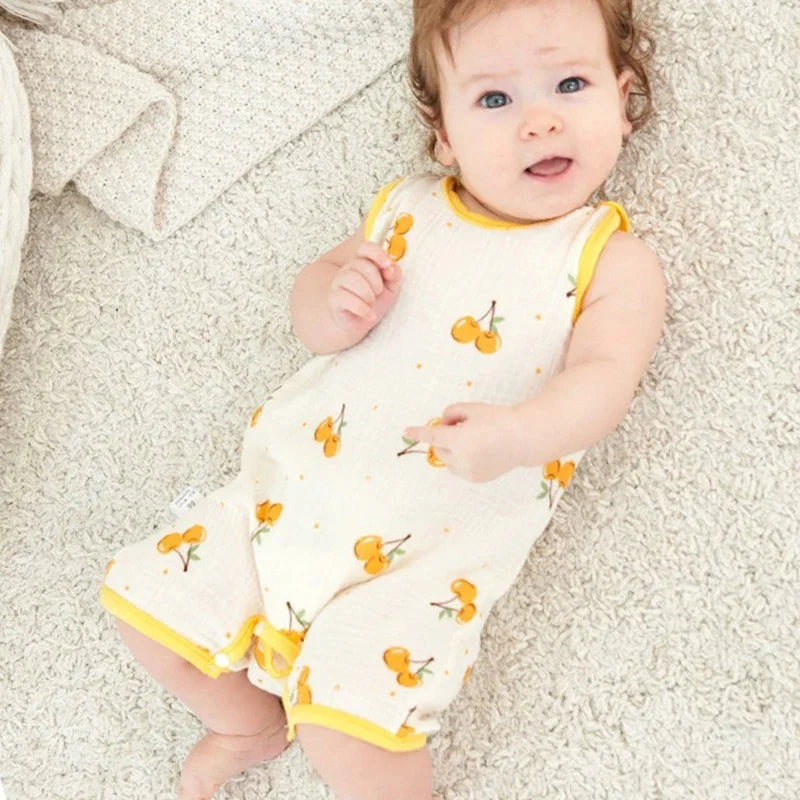 LittleMaylah™  Baby Vest Jumpsuit –  Thin Cotton Sleeveless Pajamas