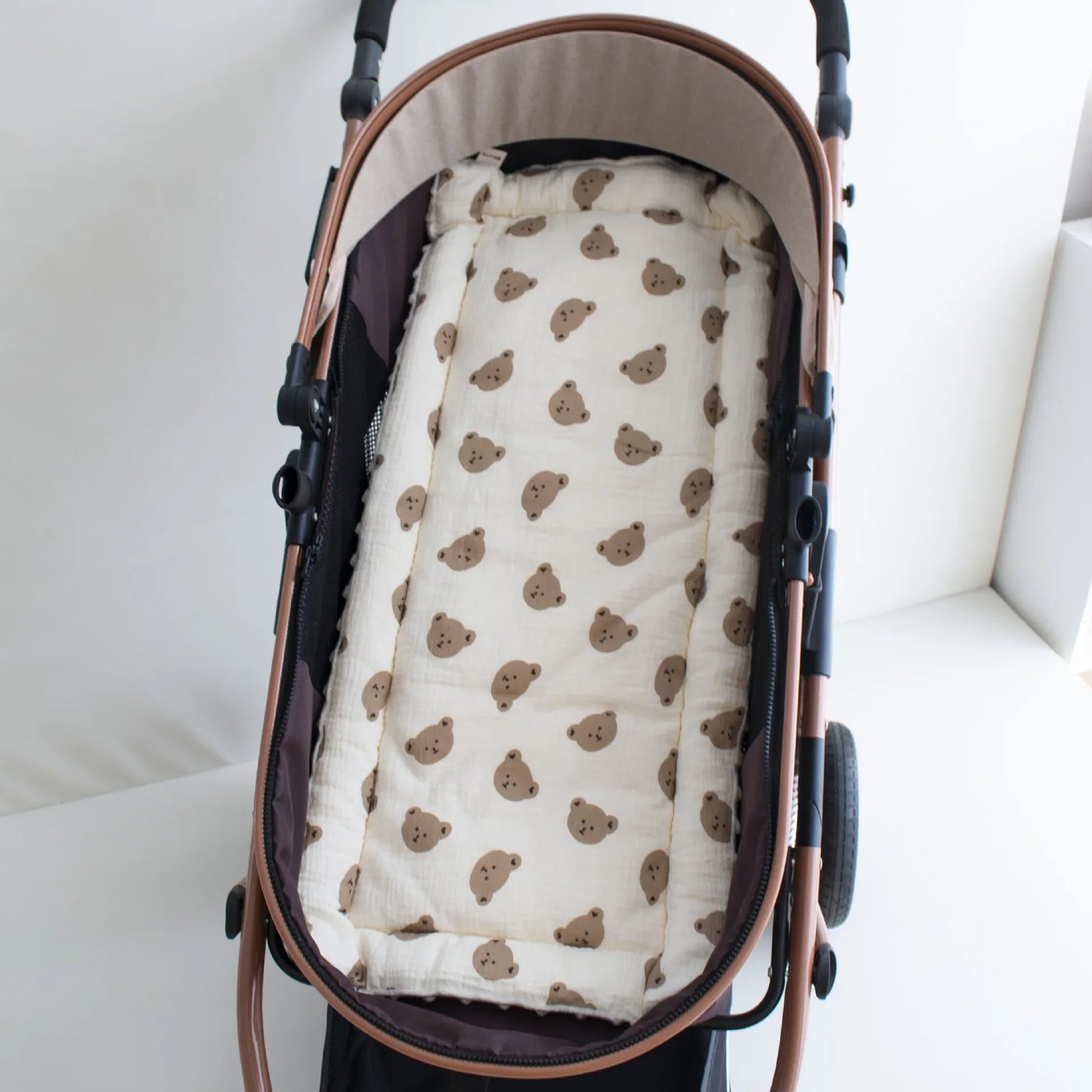 Baby Stroller Seat Cushion Soft Mattress Kids Pushchair Car Mat Stroller Accessories Cotton Thickened Four Seasons Baby Cart Mat