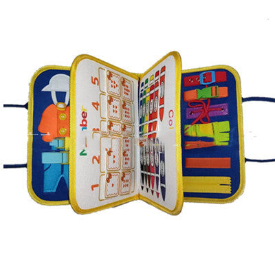 LittleMaylah™  Children's Busy Board Dressing And Buttoning Learning Baby Early Education Preschool Sensory Learning Toy