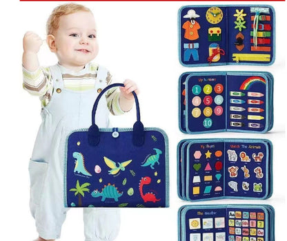 LittleMaylah™  Children's Busy Board Dressing And Buttoning Learning Baby Early Education Preschool Sensory Learning Toy