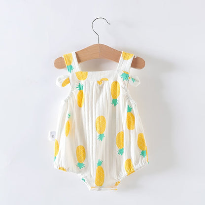 LittleMaylah™ Baby Girl Triangle Romper