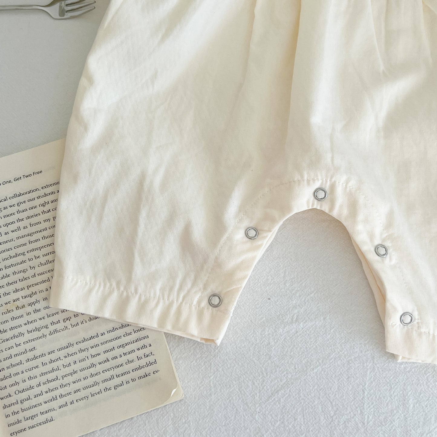 Baby Girl's Loose Adjustable Suspender Romper