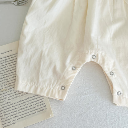 Baby Girl's Loose Adjustable Suspender Romper