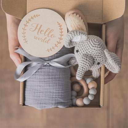 LittleMaylah™ Baby Gift Box Set – Bath Towel & Toy Essentials