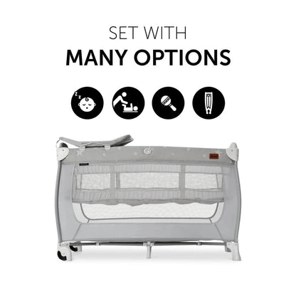 Hauck Sleep N Play Center Bassinet Travel Cot & Playpen - Stars