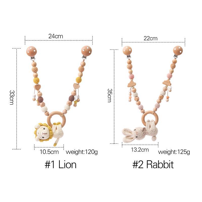 LittleMaylah™ Bunny Crib Hanging Music Toy – Soft Plush Pendant & Teething Rattle for Babies