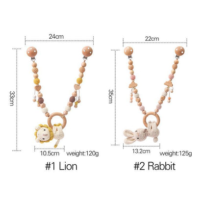 LittleMaylah™ Bunny Crib Hanging Music Toy – Soft Plush Pendant & Teething Rattle for Babies