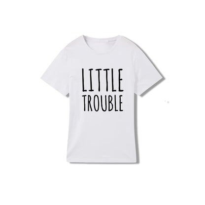 Big Trouble Little Trouble Cartoon Character Father And Son T-shirt Parent-child Outfit Top