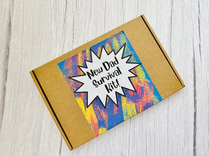 New Dad Survival Kit | Gift For New Parents | First Time Dad | Novelty Chocolate Gift Box | Chocolate Poem Gift | Fun Gift For New Father |