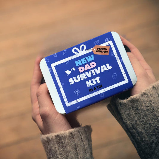 LittleMaylah™ New Dad Survival Kit Tin – Funny Gift for First-Time Fathers & Daddies-to-Be