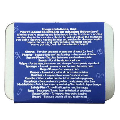 LittleMaylah™ New Dad Survival Kit Tin – Funny Gift for First-Time Fathers & Daddies-to-Be